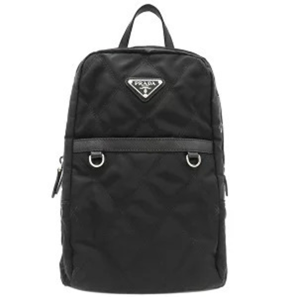 Prada Backpack Daypack Triangle NERO Black
